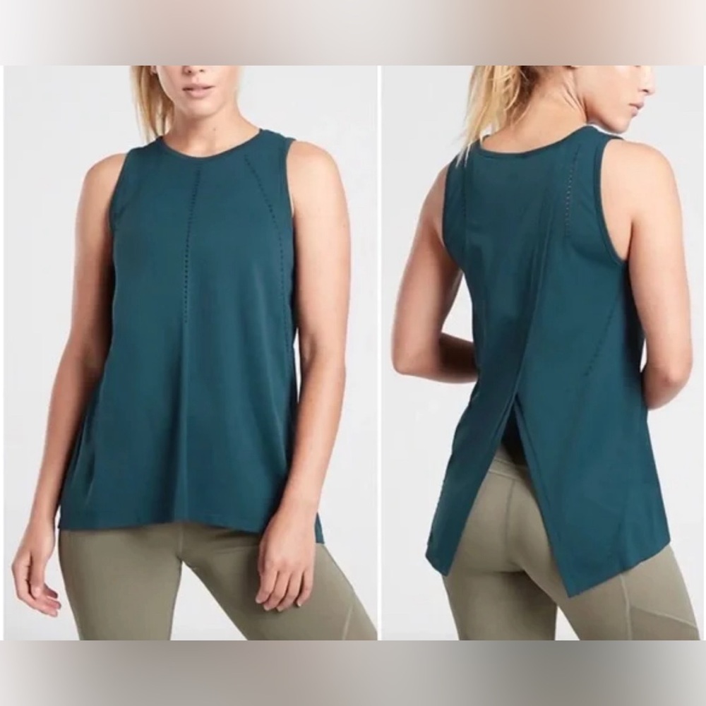 Athleta FOOTHILL SEAMLESS TANK Green